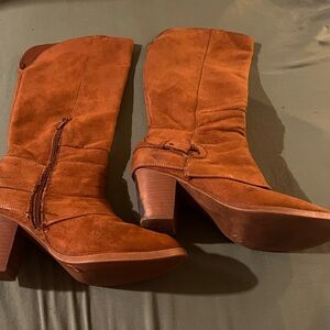 Brown Heeled Boots
